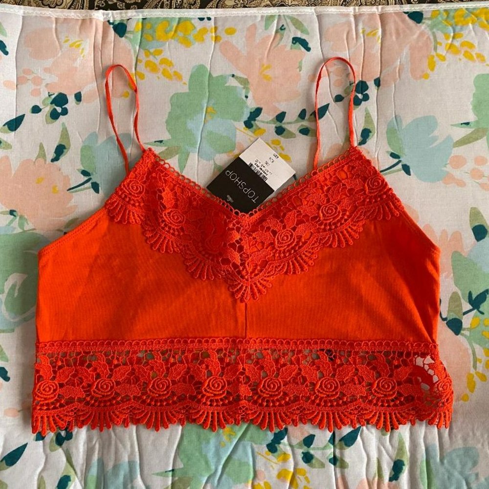 Topshop Lace Bra Top